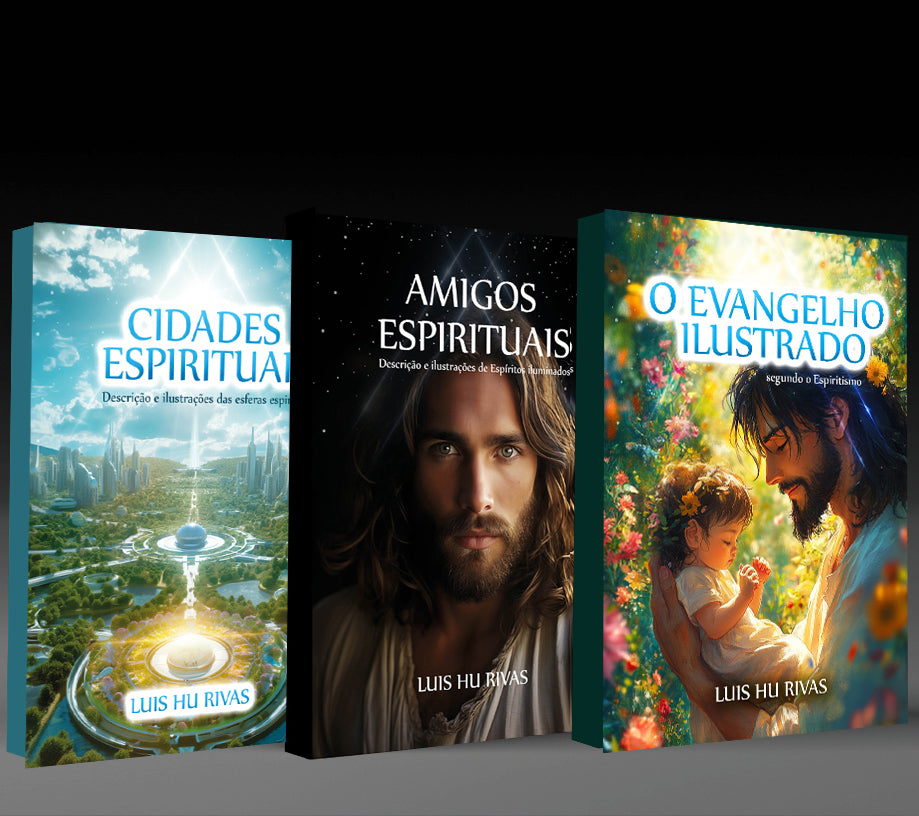 Cidades Espirituais + Amigos Espirituais + Evangelho Ilustrado (3 livros)