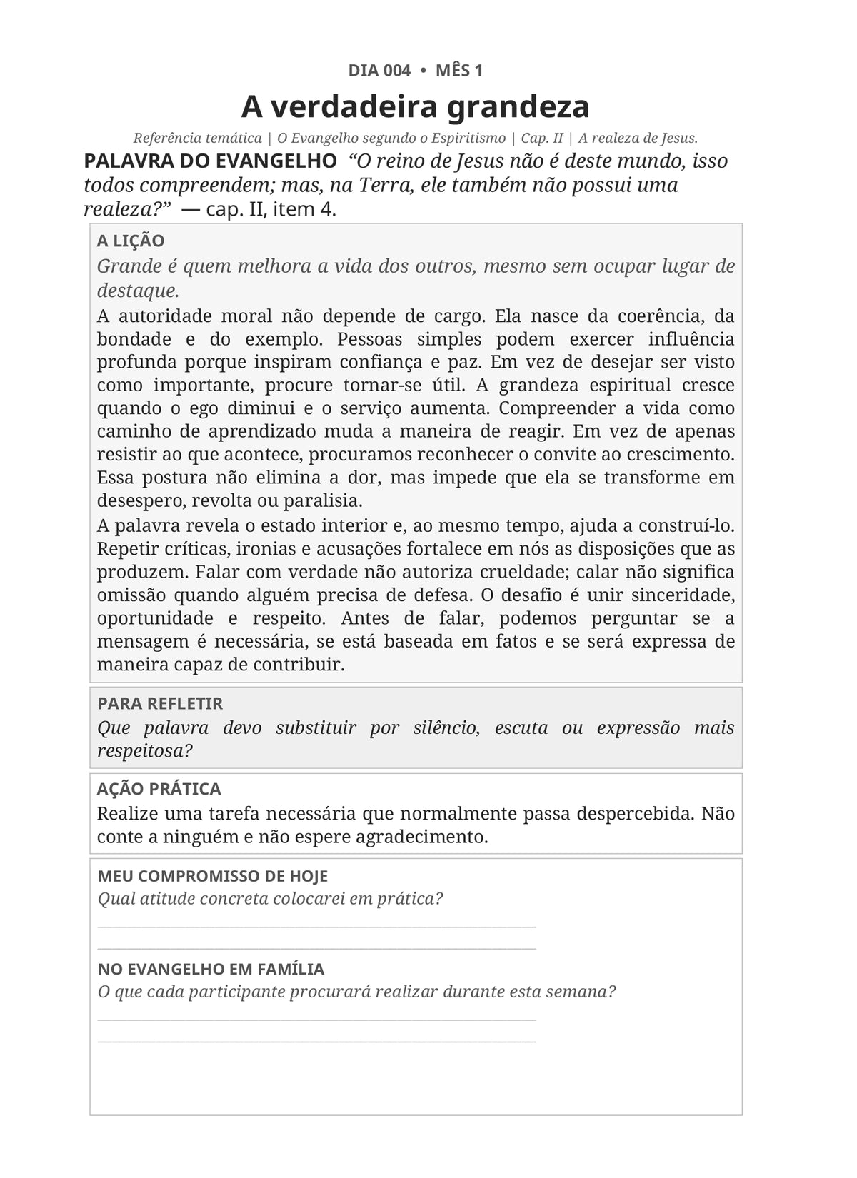 180 Dias com o Evangelho no Lar: Um guia diário de luz e evolução para os seus próximos seis meses UMA PÁGINA • UMA LIÇÃO • UMA AÇÃO • UM COMPROMISSO